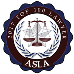 American Society of Legal Advocates 2017 Top 100 Lawyer Award